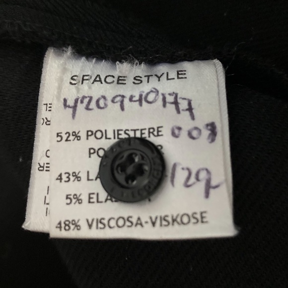 Space Style Concept Blouson Pleated Mini Dress with Leather Collar - Picture 8 of 10